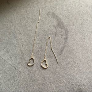 Silver Delicate Heart Shaped Earring’s